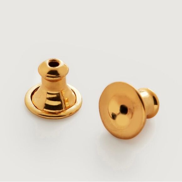 Monica‎ Vinader Sterling Silver Siren Mini Kyanite Nugget Huggie Earrings, NWT - Picture 4 of 16